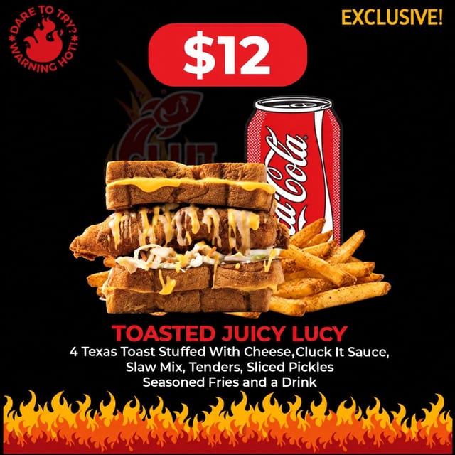 Toasted Juicy Lucy - $12.