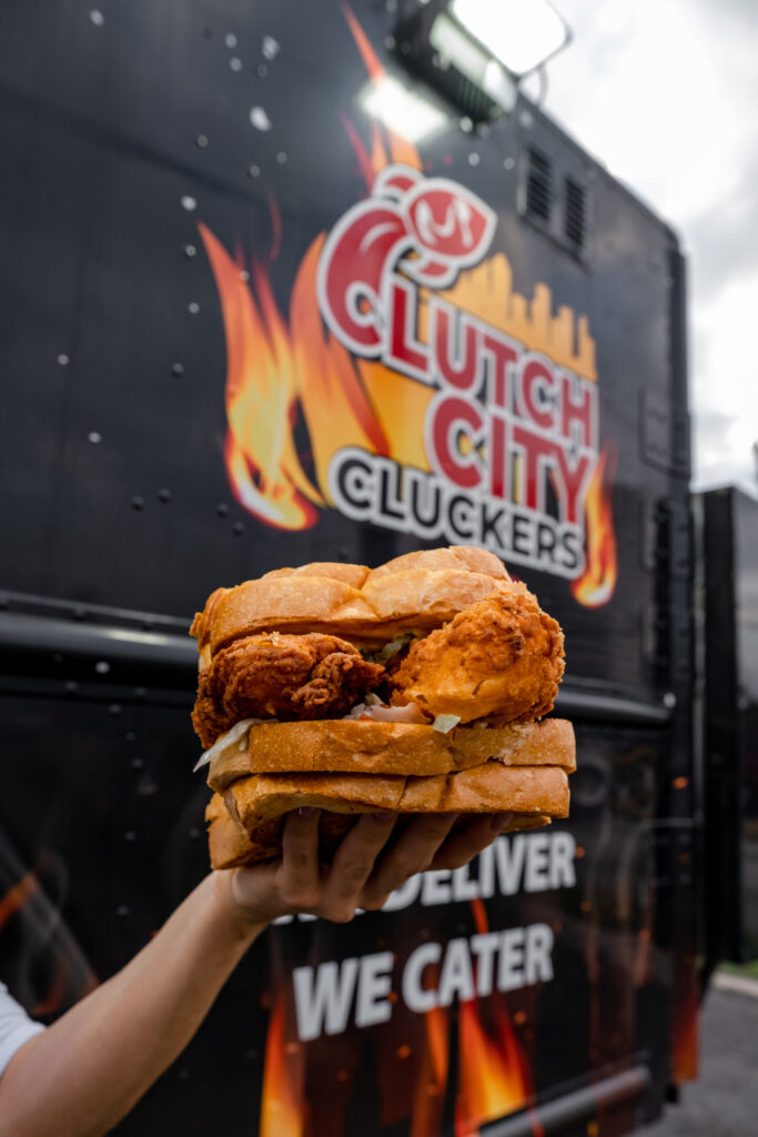 Nashville Hot Chicken Sandwich At Clutch City Cluckers Tampa Fl